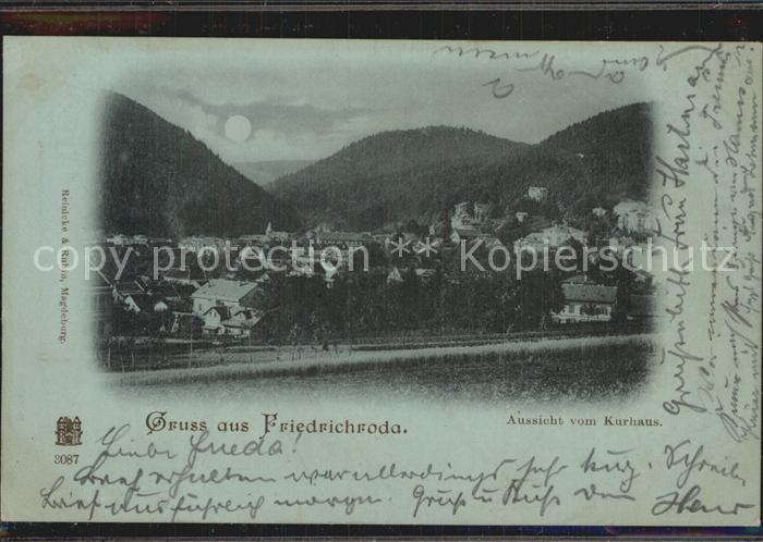 Friedrichroda Aussicht vom Kurhaus