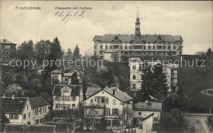 Friedrichroda Villenpartie mit Kurhaus