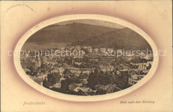 Friedrichroda Blick nach dem Koernberg