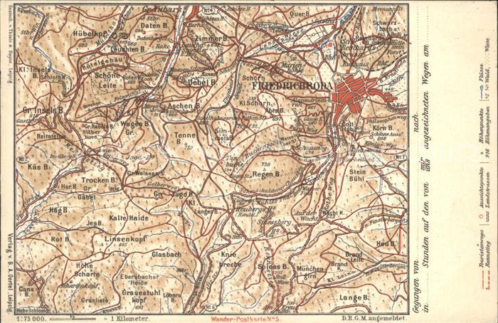 Friedrichroda Landkarte