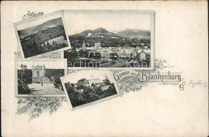 Bad Blankenburg Teilansicht Ruine Greifenstein