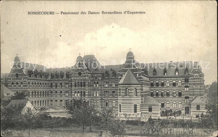 Bonsecours  Bon-Secours Peruwelz Belgie Pensionnat des Dames Bernardines d_Esqu