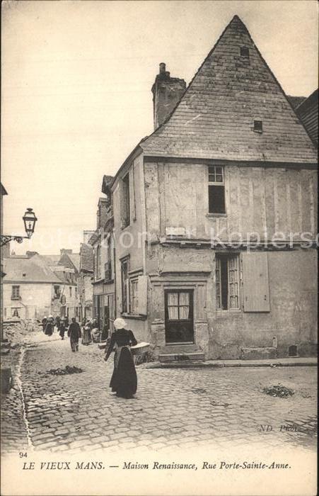 Le Vieux Mans Maison Renaissance Rue Porte Sainte Anne