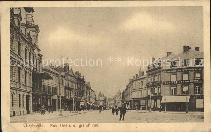 Charleville 08-Meziers Rue Thiers grand Rue