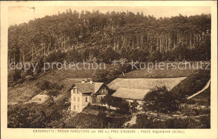 Riquewihr Haut Rhin Baerenhuette Maison Forestiere