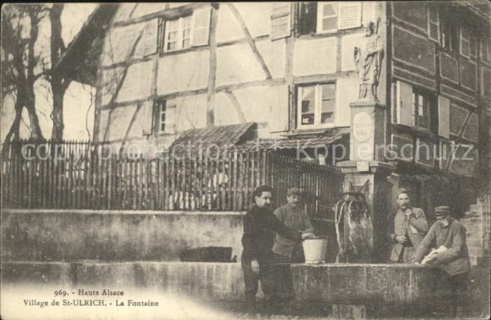 Saint-Ulrich Springbrunnen Ortsansicht