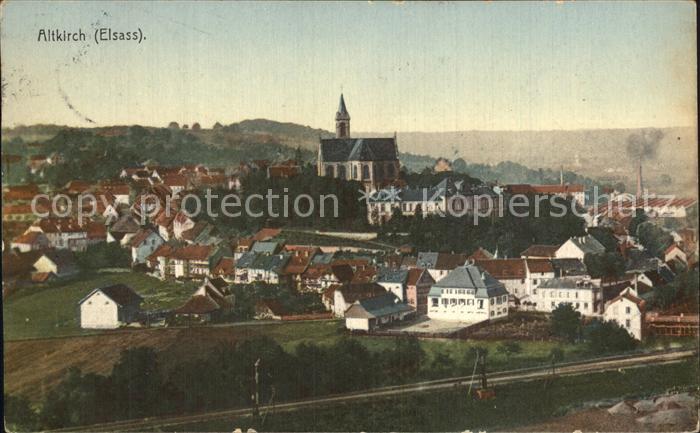 Altkirch Elsass Kirche Panorama
