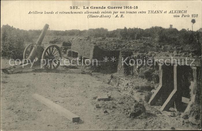 Thann Haut Rhin Elsass Altkirch Weltkrieg 1914 1915 Artillerie