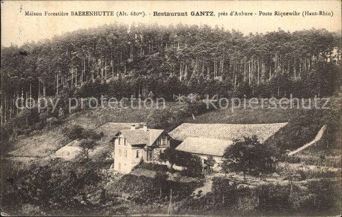 Riquewihr Haut Rhin Baerenhuette Restaurant Gantz