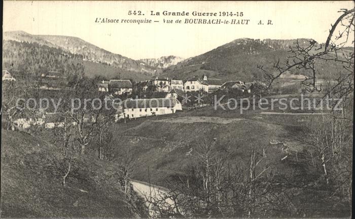Bourbach-le-Haut Weltkrieg 1914 1915 Panorama