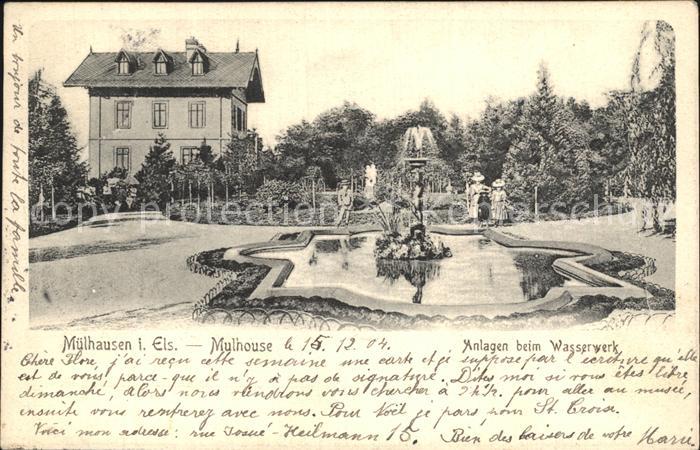 Mulhouse Muehlhausen Anlagen beim Wasserwerk