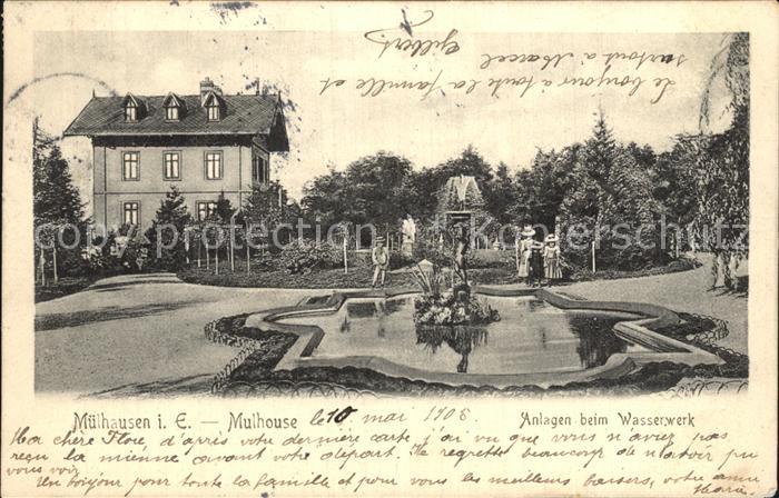 Mulhouse Muehlhausen Anlagen beim Wasserwerk