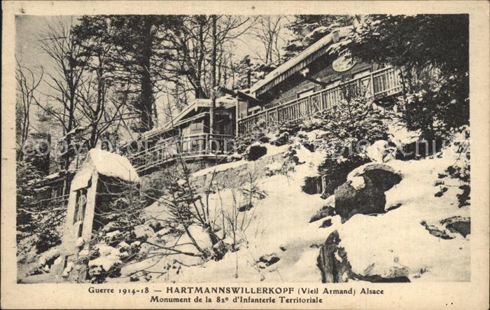 Hartmannswillerkopf Monument Infanterie Territoriale Krieg 1914 1918