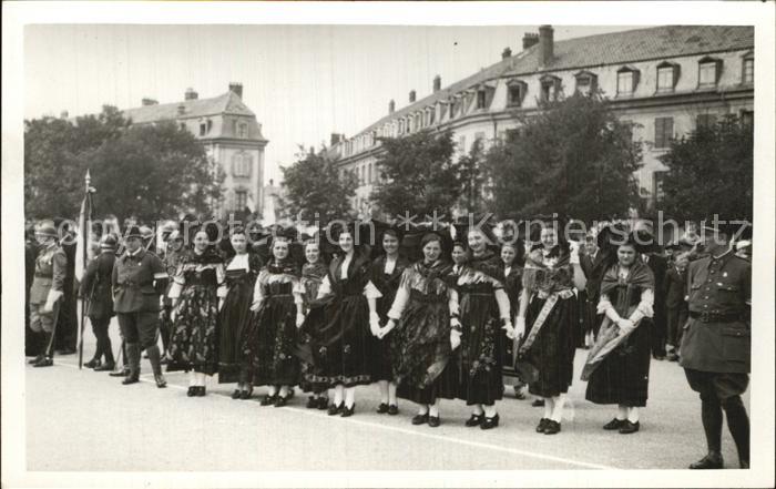 Mulhouse Muehlhausen Festzug 14 Juli 1939
