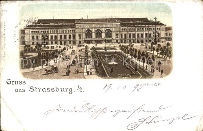 Strassburg Elsass Bahnhof