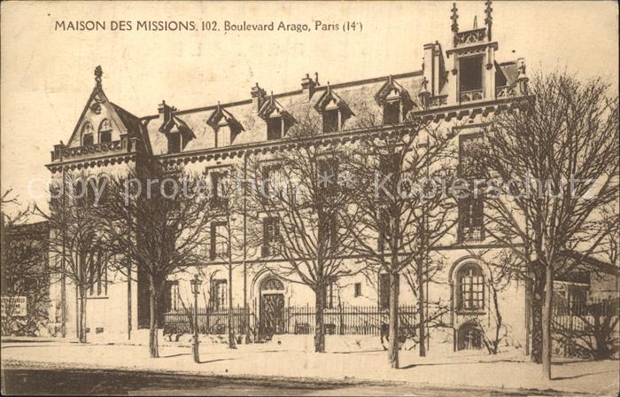 Paris Maison des Missions Boulevard Arago