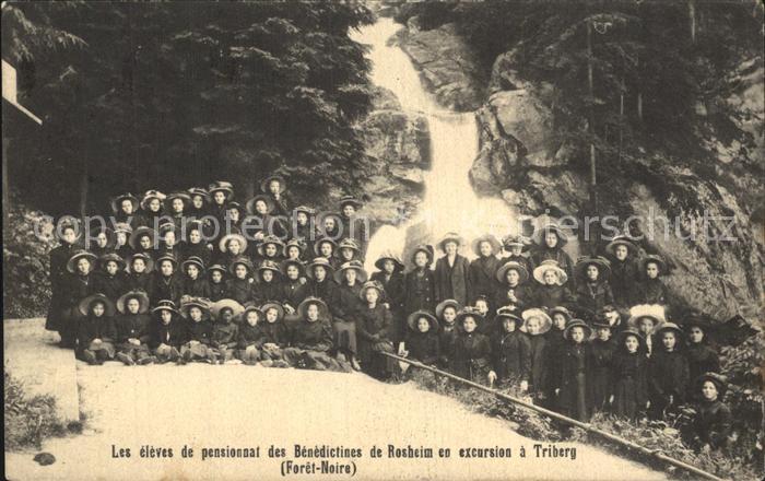 Rosheim Elsass Lothringen Pensionatschueler der Benediktiner Ausflug nach Triber