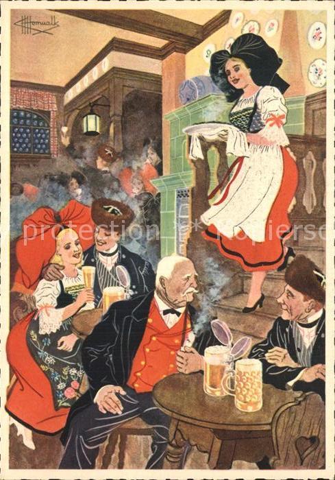 Strasbourg Alsace Gaststaette Aquarell Charles Homualk