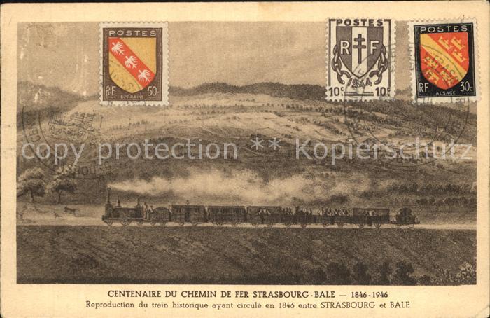 Strasbourg Alsace Centenaire du Chemin de Fer Strasbourg