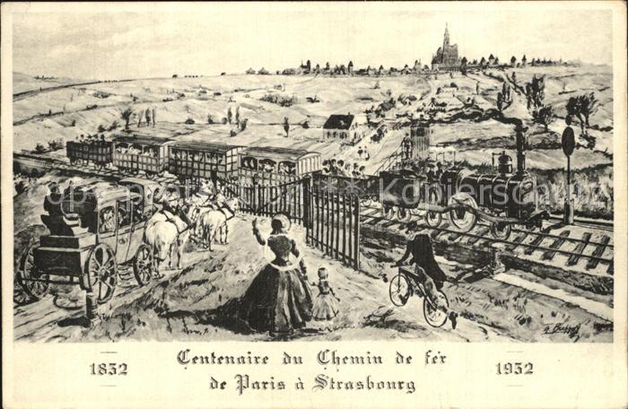Strasbourg Alsace Centenaire du Chemin de fer de Paris a