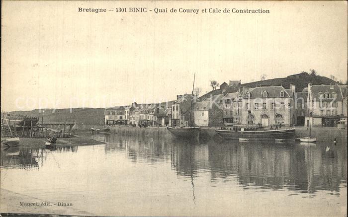 Binic Cotes d Armor Quai de Courcy et Cale de Construction