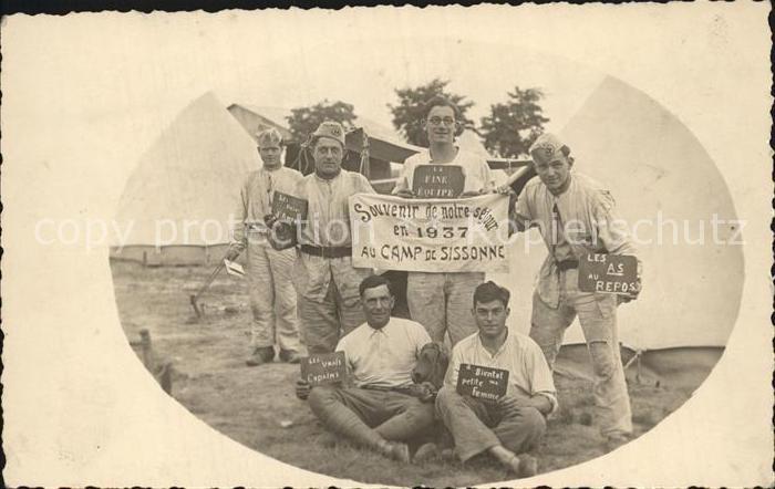 Sissonne Aisne Souvenir du Camp Gruppenfoto