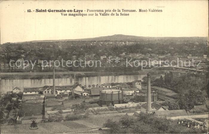 Saint-Germain-en-Laye Panorama pris de la Terrasse Mont Valer