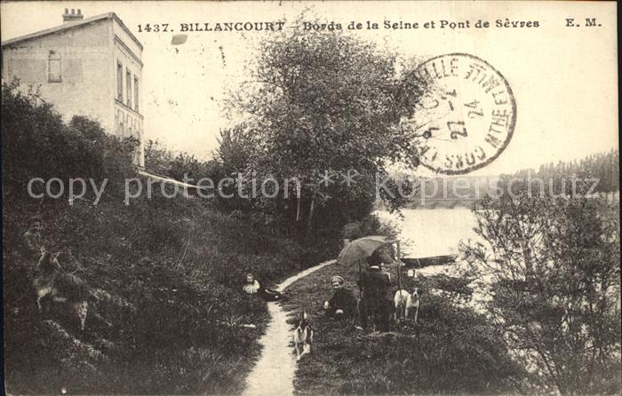 Billancourt-Boulogne Bords de la Seine Pont de Sevres