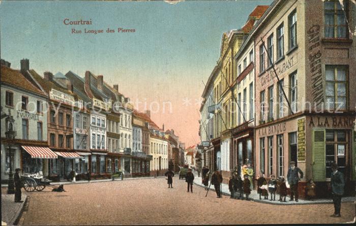 Courtrai KORTRIJK Flandre Belgie Rue Longue des Pierres