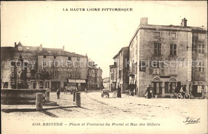 Brioude Place et Fontaine du Postel Rue des Olliers