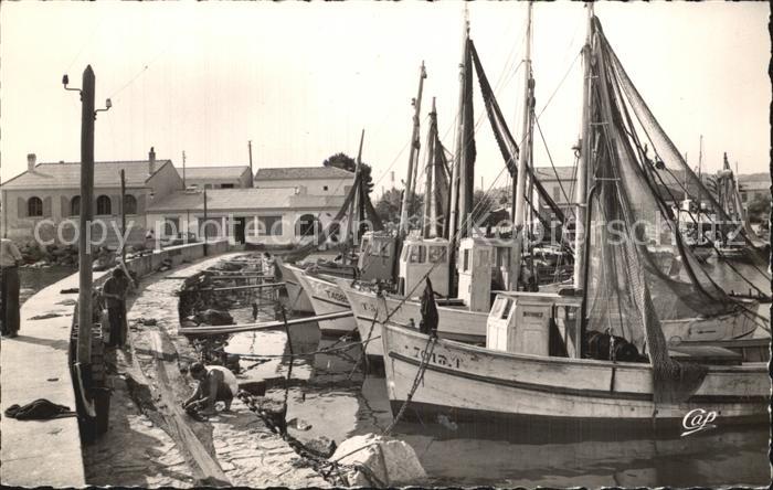 Hyeres Les Salins d_Hyeres le port bateaux de