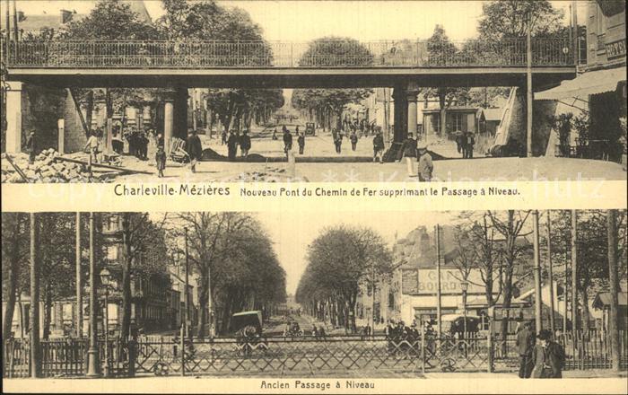 Charleville-Mezieres 08 Nouveau Pont du Chemin de Fer Passage a Niveau