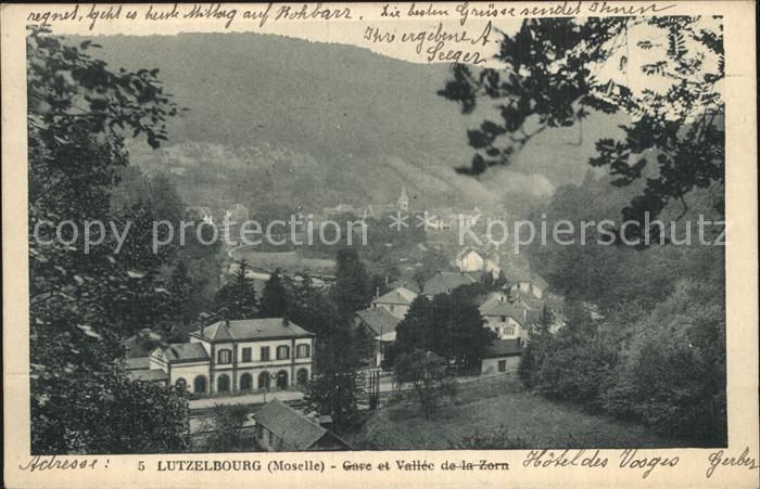 Lutzelbourg La Gare et la Vallee de la Zorn