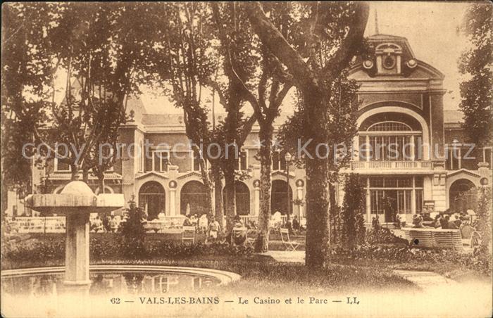 Vals-les-Bains Le Casino et le Parc