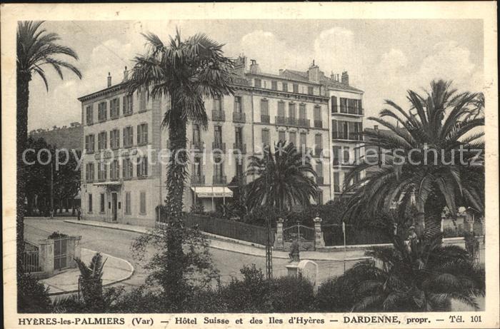 Hyeres les Palmiers Hotel Suisse et les Iles d Hyeres Palmiers