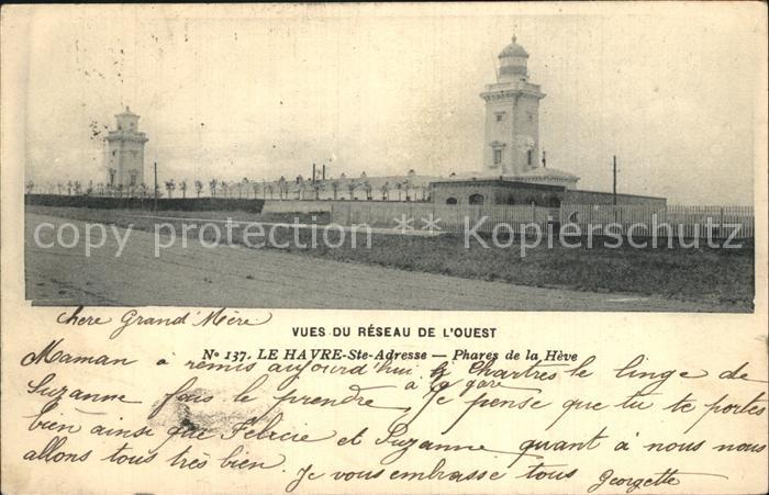 Sainte-Adresse Phares de la Heve Collection Vues du Reseau de l'Ouest