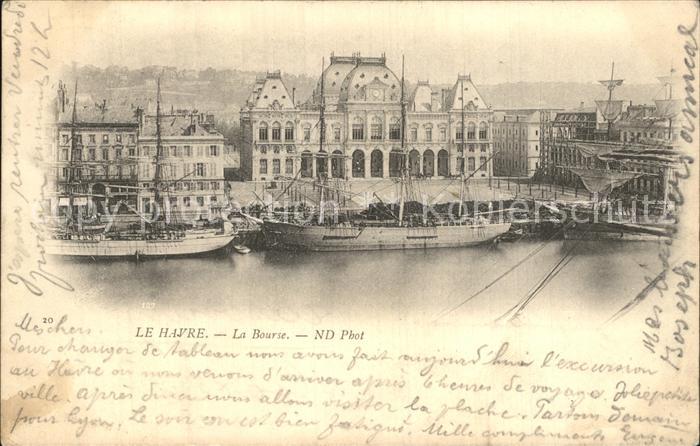 Le Havre La Bourse Port Bateaux