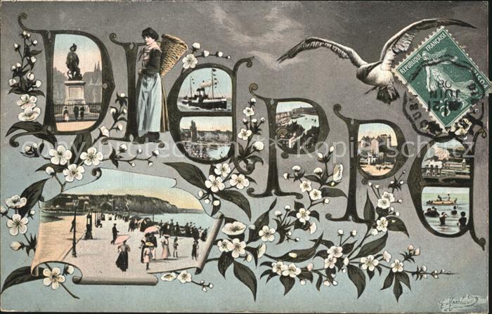 Dieppe 76 Souvenirs de la ville Monument Plage Bateau