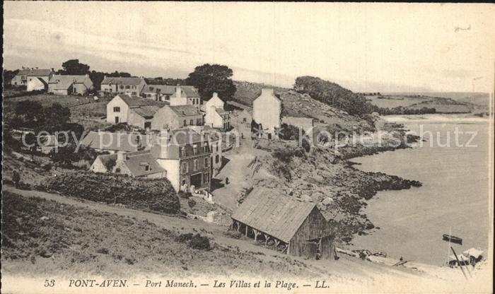 Pont-Aven Port Manech Les Villas et la Plage