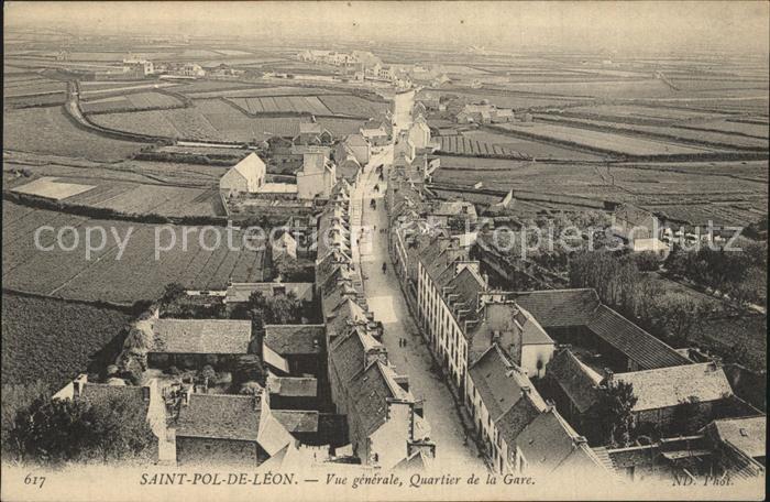 Saint-Pol-de-Leon Vue generale Quartier de la Gare