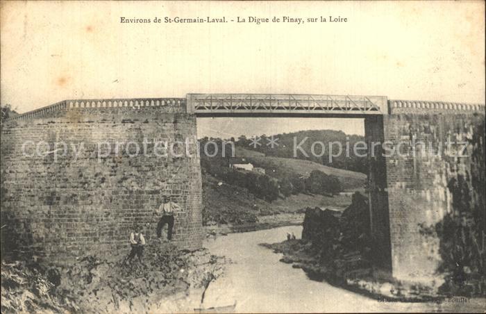 Saint-Germain-Laval Loire La Digue de Pinay sur la Loire