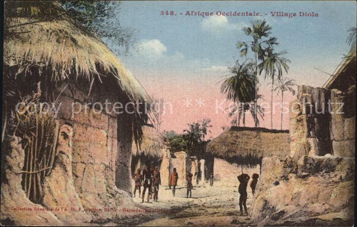 Afrique Occidentale Village Diola