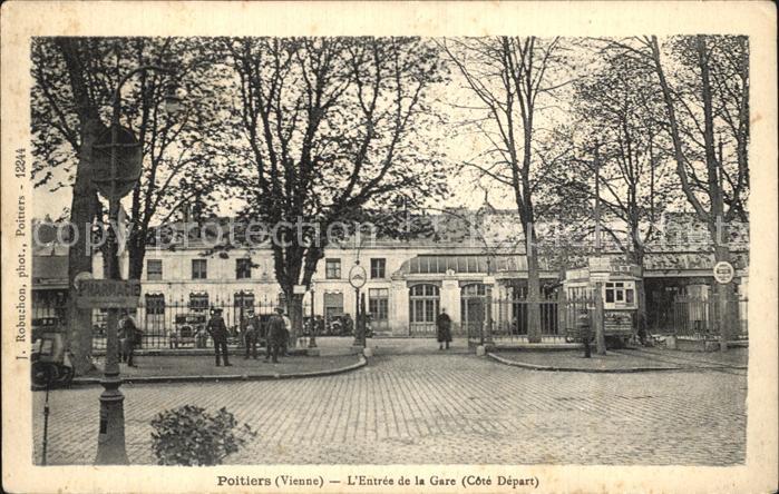 Poitiers 86 Entree de la Gare Bahnhof
