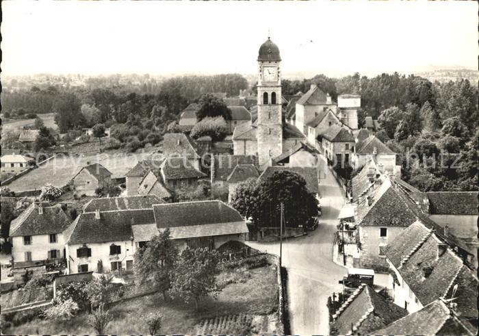 Brangues Grand Rue Eglise vue aerienne