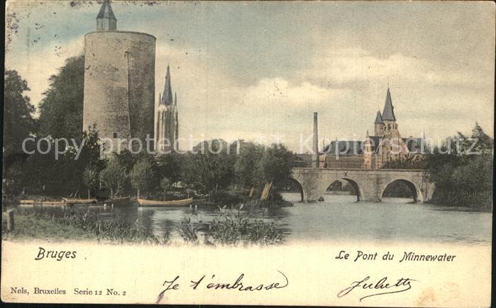 Bruges BRUGGE Belgie Pont du Minnewater