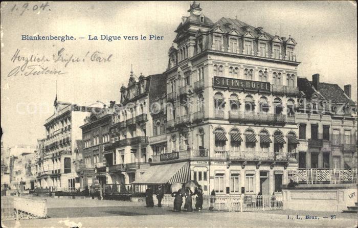 Blankenberghe La Digue vers le Pier