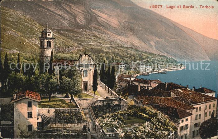 Torbole Lago di Garda Teilansicht mit Kirche