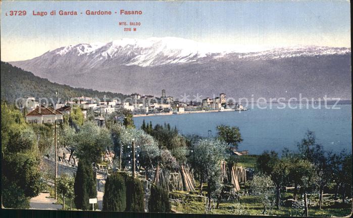 Gardone Garda Fasano und Monte Baldo