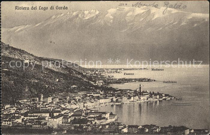Gardone Garda Salo Maderno Fasano Mote Baldo