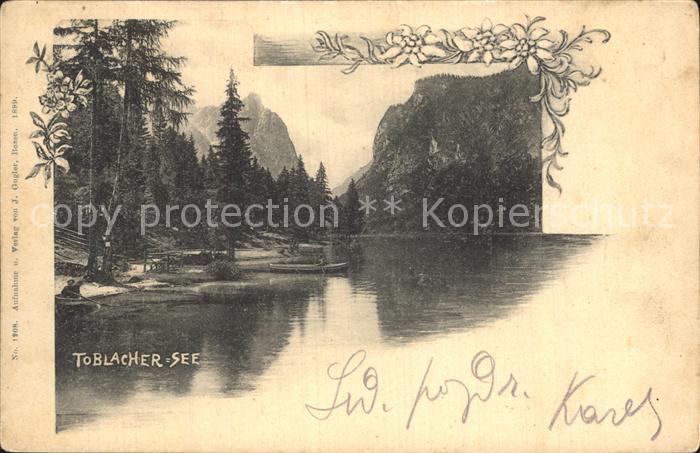 Toblach Suedtirol See